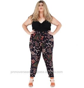 Viscose <b>Trouser</b> for Young Ladies Waist Elasticated Printed Jogger Casual <b>Light</b> <b>Weight</b> Stylish Hot Printed Ladies Pant - Product Image 1