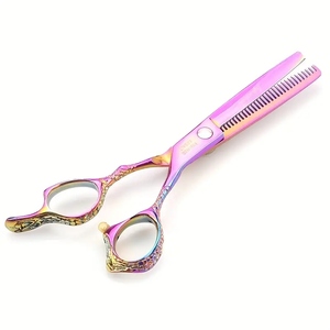 Ciseaux de coiffeur de qualité supérieure-Ciseaux de coupe de cheveux de précision, design ergonomique, lames tranchantes en acier inoxydable pour barbiers professionnels - Product Image 5