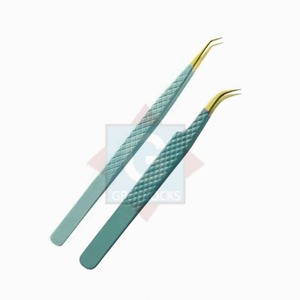Pince à épiler greffée en acier inoxydable de haute qualité pour extensions de cils prix de gros compétitif - Product Image 3