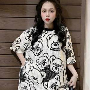 Conjunto de oso tipo para mujer Precio de fábrica Natural Odm Lavable Embalaje personalizado Fabricante de Vietnam ropa para niña 2 piezas - Product Image 3