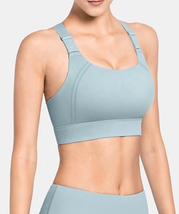 Women's Active Wear Set Fitness Yoga Sport Bra and High <b>Waist</b> Workout Leggings Solid Pattern Long <b>Tops</b> - Product Image 6