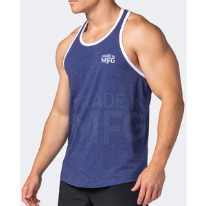 La mejor camiseta sin mangas para hombre, ropa de gimnasio de algodón transpirable para verano, diseño estampado informal al por mayor - Product Image 5