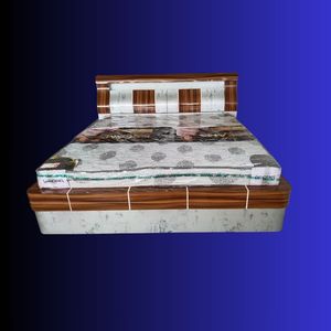 Lit en bois massif moderne de haute qualité avec rangement, cadre de lit Queen Size pour hôtel, appartement, villa, meubles de maison Vara - Product Image 1