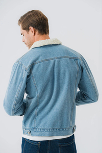 Chaqueta Vaquera de Algodón para Hombre, Nueva Colección, Chaqueta de Mezclilla Personalizada de Moda, Abrigo de Invierno de Punto, Servicio OEM, Nuevo Abrigo de Invierno de Punto - Product Image 2