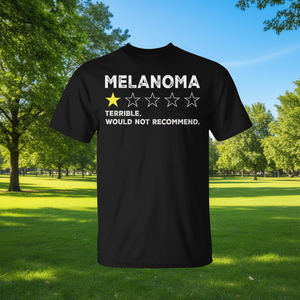 T-shirt promozionale di supporto per la consapevolezza sul cancro della pelle per i sopravvissuti al melanoma - Product Image 3