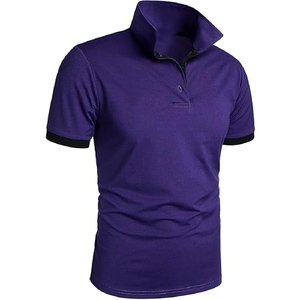 Polo personalizado para hombre con función antiarrugas, ajuste clásico, estampado de algodón peinado, logotipo personalizado en stock - Product Image 6