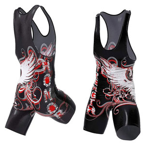Customized Factory Wholesale <b>Weightlifting</b> Uniform High Quality Professional <b>Weightlifting</b> Uniforms Men's Wrestling <b>Singlets</b> - Product Image 6