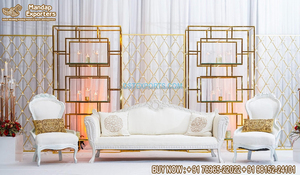 Arches en métal à l'aspect magnifique pour la scène de mariage Arches en métal pour l'événement de mariage Cadre de support en métal exclusif pour le mariage - Product Image 5