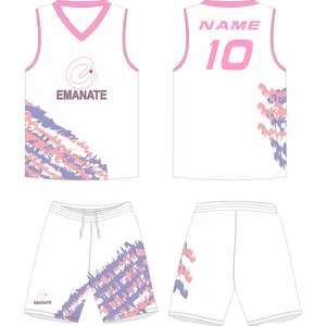 2024 Hoogwaardige Basketbaluniformen Op Maat Gemaakte Logo Basketbalkleding Ademend En Comfortabel Basketbal