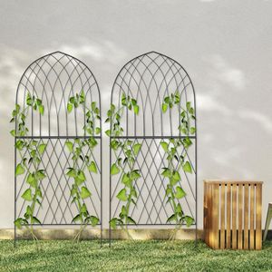 Treillis de jardin en métal pour la grimpée des vignes, support décoratif pour patio extérieur, jardin, support vertical en métal durable, aménagement paysager - Product Image 5