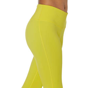 Leggings avec logo personnalisé pour femmes Leggings d'entraînement de gymnastique taille haute Crossover Non See Through Bootleg Yoga Pants - Product Image 3