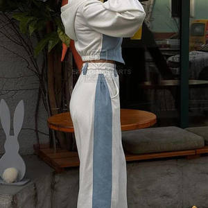 Conjunto Deportivo de Invierno para Mujer, de Alta Calidad, Estilo Casual, con Cierre, Capucha, 2 Piezas, 100% Algodón Ecológico y Transpirable - Product Image 4