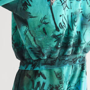 Online 2025 Color pintura desgastada hombres chándal de alta calidad 100% algodón Material Sun Faded Sweat Suit chándal para hombres - Product Image 4