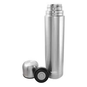 Stainless Steel <b>Thermos</b> 1L Wallis F2890641 Steel Finish Insulated <b>Bottle</b> - Product Image 2