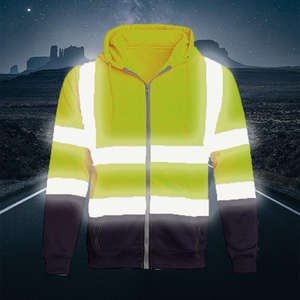 เสื้อแจ็กเก็ตมีฮู้ดแขนยาวสะท้อนแสงสำหรับใส่ทำงานกลางแจ้งออกแบบได้ตามที่ต้องการ - Product Image 2