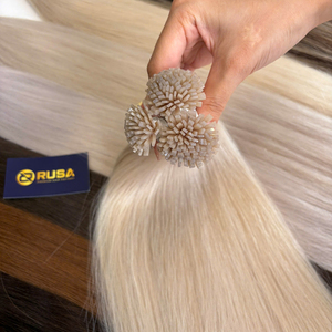 Extensiones de Cabello con Punta Plana al por Mayor, Textura de Cabello Liso/Ondulado/Rizado, Personalizadas, de Alta Calidad, Precio al por Mayor, ¡Oferta Caliente Ahora! - Product Image 1