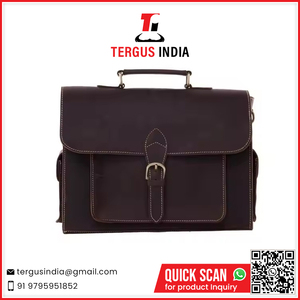 Bolso bandolera de buena calidad de cuero genuino hecho a mano con estilo a bajo precio - Product Image 2