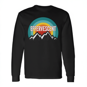 T-Shirt Vintage Retro a Maniche Lunghe con Design Effervescente per Uso Promozionale - Product Image 2