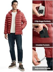 Chaqueta Acolchada Casual para Hombre 2025, Ecológica, Transpirable, de Secado Rápido, Personalizable, con Cuello Alto, Logotipo Frontal, Manga Larga para Invierno - Product Image 5