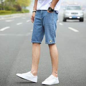 Shorts en jean pour homme de haute qualité, longueur genou, motif déchiré et vieilli, respirant, ample, tissé, léger pour l'été - Product Image 3