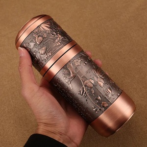 Premium Quality <b>With</b> Gold Finishing Copper Water <b>Bottle</b> Drinkware Multicolour <b>Bottle</b> Drinkware <b>Bottle</b> Utility Items - Product Image 5