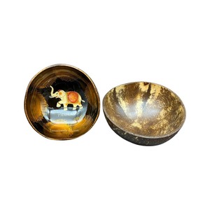 Cuencos de coco pulidos de calidad superior de venta en respetuosos con el medio ambiente, venta al por mayor, buena elección de fábrica de Vietnam con acabado de laca colorida - Product Image 3