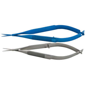 กรรไกรผ่าตัดม่านตาม่านตาโค้งคมและตรง8ซม. 3.15 "โลหะทางการแพทย์สำหรับการผ่าตัดขนาดเล็กเกี่ยวกับโรคตา - Product Image 4