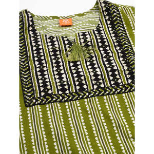 Chemise de nuit longue Evolve pour femme 100 % coton imprimé, super confortable et douce, style décontracté, taille élastique, manches mi-longues - Product Image 6