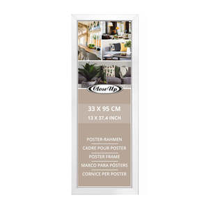 White Plastic <b>Poster</b> Frame 33 X 95 cm Display Your Artwork with Style - Product Image 1