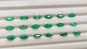 Pierres précieuses en vrac taillées en marquise naturelle émeraude de Zambie de super qualité disponibles dans les prix de gros fournisseur en ligne affaire en gros - Product Image 2