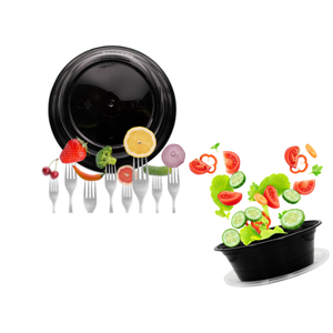 Récipient alimentaire jetable très durable pour micro-ondes 900ml récipient rond de stockage des aliments prêt à exporter prix compétitif - Product Image 4