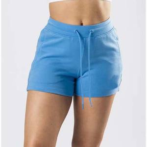 Short en coton pour femme, couleur personnalisée avec poche latérale, taille élastique, cordon de serrage, vêtements d'été - Product Image 1