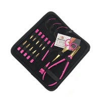 Kit de pinces d'extension de cheveux en acier inoxydable de qualité chirurgicale professionnelle en or rose ensemble de pinces de sectionnement de cheveux réutilisables outils de séparation