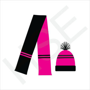 Soft Warm Multicolor Beanie Hat with Matching Winter Scarf - Product Image 5