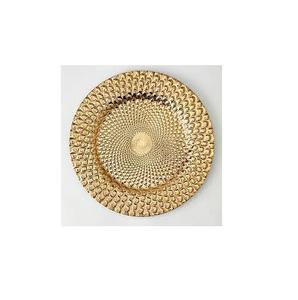 Plaque chargeur en laiton doré vaisselle moderne décorer taille personnalisée ronde martelée design plaque chargeur en laiton - Product Image 4