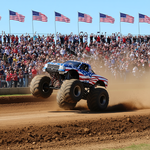 เสื้อยืดลายธงชาติอเมริกา รถบรรทุกมอนสเตอร์คือสุดยอดของฉัน หมวดโปรโมชั่น - Product Image 3