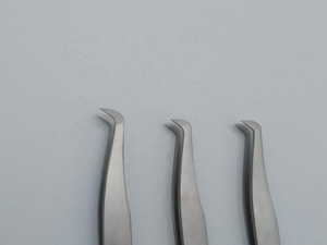 <b>Christmas</b> Flower Paper Coating Silver Point Eyelash fiber tip Sustainable Stainless Steel Best Price <b>Offer</b> pink lash tweeters - Product Image 3