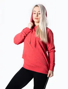 <b>Women</b> 400G Heavy Crewneck 100% Cotton Sweater New Retro Style Loose Fit American <b>Hoodie</b> for Spring Customizable - Product Image 4