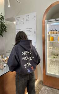 Sudadera con Capucha Unisex de Forro Polar Transpirable para Invierno, con Comodidad Extra, Poliéster/Algodón, Estampado Digital, Bolsillo con Cuentas y Bordado - Product Image 3