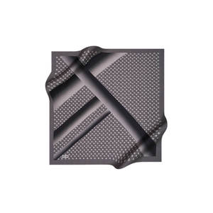 ผ้าพันคอโพลีเอสเตอร์ทวิลล์ลายควันบุหรี่พร้อมลายโมโนแกรม - Product Image 1