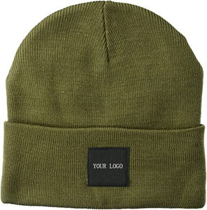 Gorro cálido de invierno con logotipo personalizado de algodón 100% de la mejor calidad con tela común de diseño Jacquard - Product Image 5