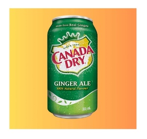Canada Dry Ginger Ale 355ml Pack de 12 Boisson rafraîchissante à base de vrai gingembre pour les fêtes et l'usage quotidien - Product Image 3