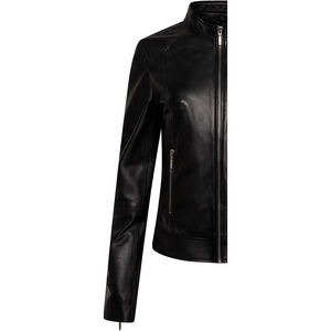 Veste de moto en peau de mouton sur mesure de qualité supérieure pour femmes, 100% authentique, coupe-vent, chauffante, écologique, imprimée - Product Image 6