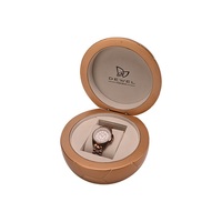 Elegante Caja de Madera de Lujo para Reloj, con Acabado Lacado, para Hombre y Mujer, con Logotipo Personalizado, para Regalo, Almacenamiento, Exhibición, para Parejas, con un Solo Compartimento