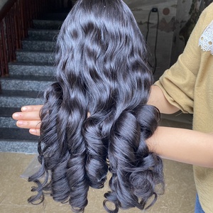 Perruques de cheveux humains crépus bouclés pour femmes noires, perruque de dentelle pleine crépue bouclée, perruque de dentelle pleine vierge crépue bouclée, vente en gros - Product Image 3