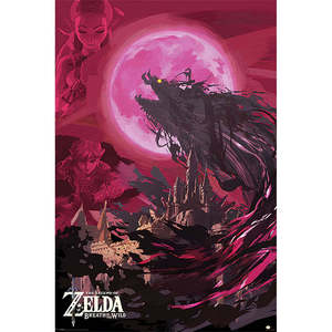 Affiche sur toile The Legend of Zelda Breath of the Wild, techniques d'impression numérique pour la décoration graphique - Product Image 1