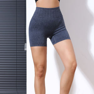 Short de yoga respirant 100% coton à séchage rapide pour femme avec taille élastique pour les sports de gymnastique d'été - Product Image 2