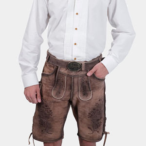 Bavarois court Lederhosen authentique daim cuir Oktoberfest tenue pour hommes Style traditionnel nouveau 2025 haute qualité - Product Image 1