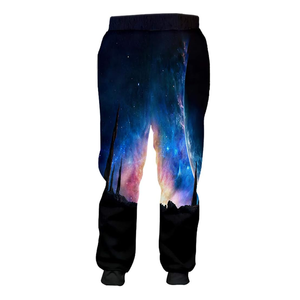 100% Polyester Stretch Jogger Pants <b>Drawstring</b> Waist Breathable Sublimation Lightweight Fitness Jogging <b>Trousers</b> - Product Image 2