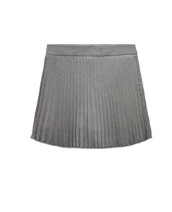 Trendy Designer Women <b>Grey</b> Pleated <b>Skirt</b> Stylish Casual Party Club Summer Everyday Wear Comfortable Fit Available at Best Price - Product Image 1